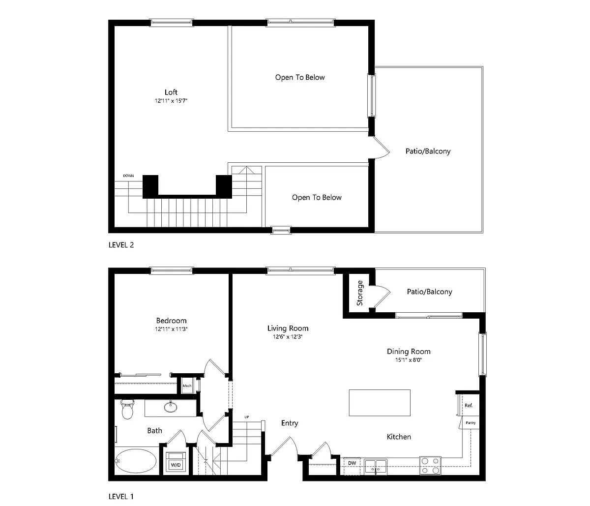 Floor plan 1BM