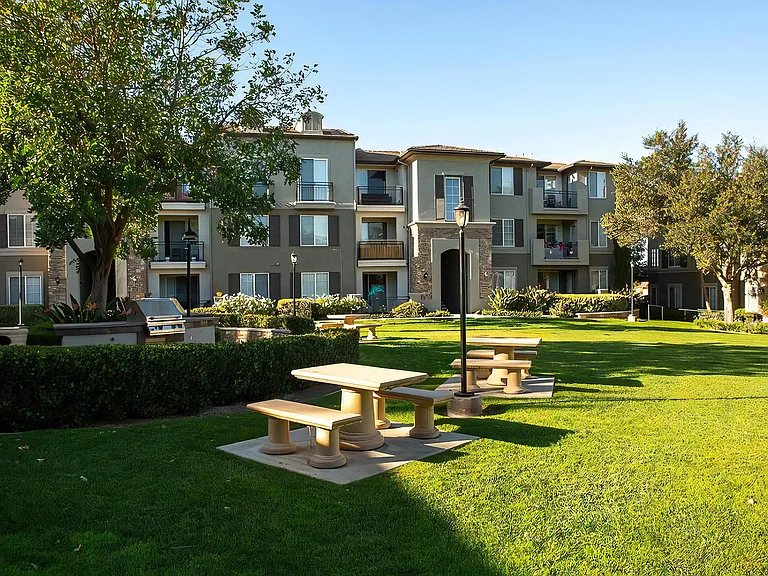 Community Green Space with Picnic Spots and Grill Stations