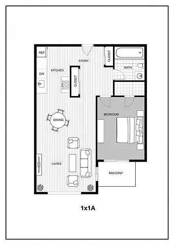 Floor plan 1X1