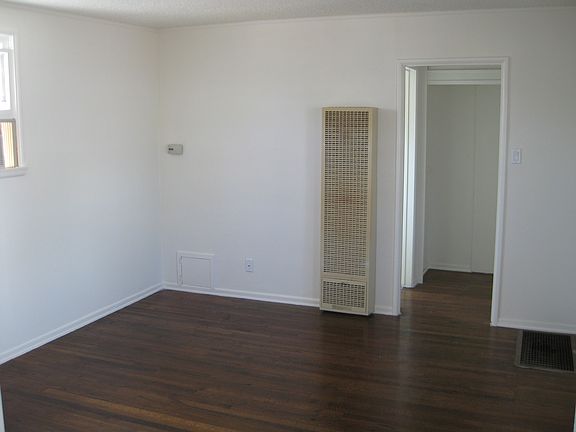 Living room bathroom and small closet in the rear.