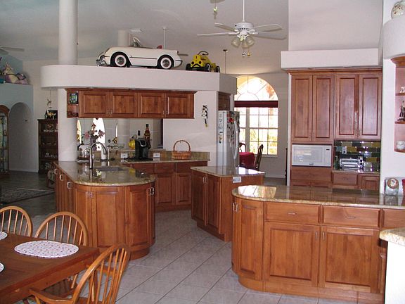 1st view of custom kitchen