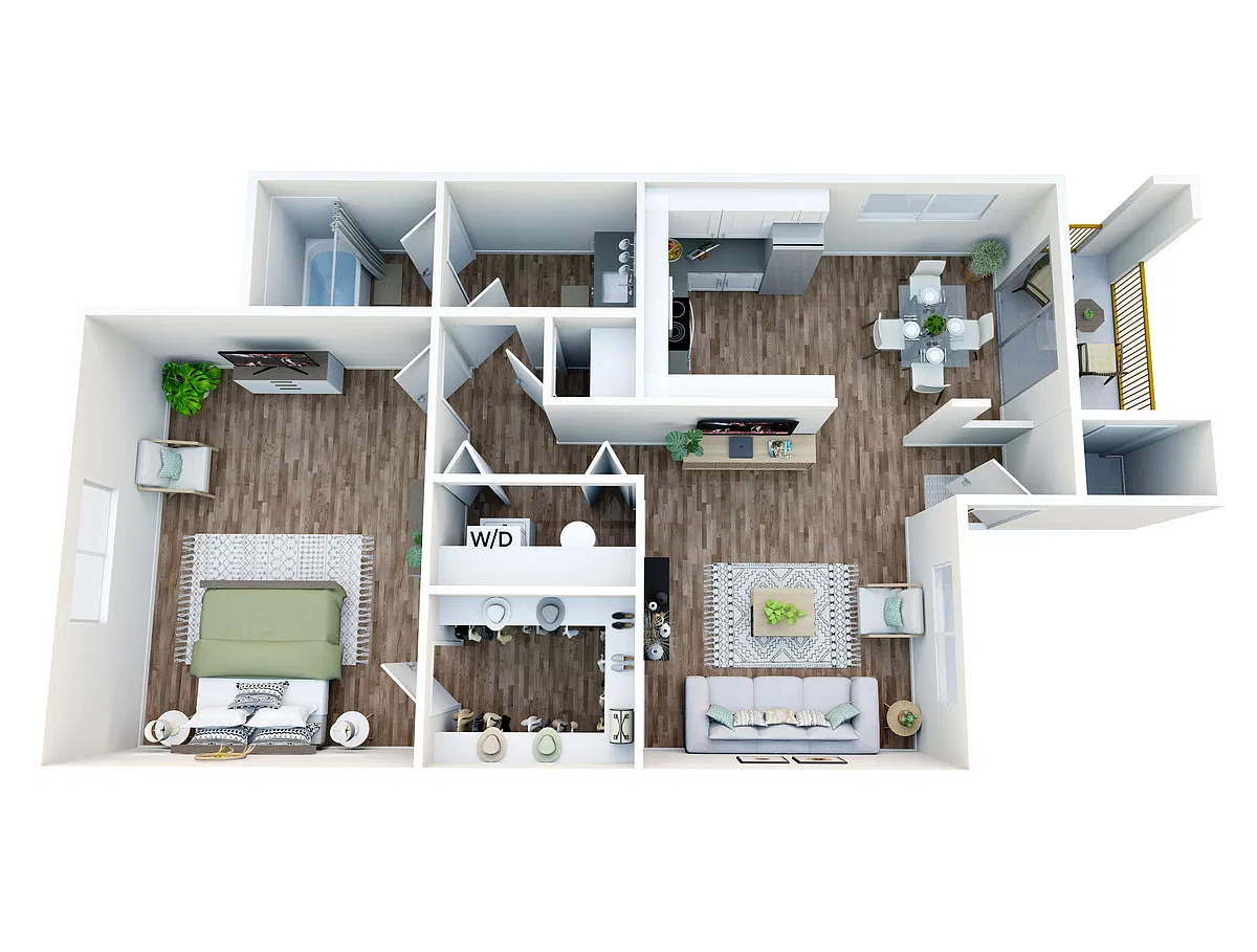 Floor plan 700 1 Bed 1 Bath - Renovation