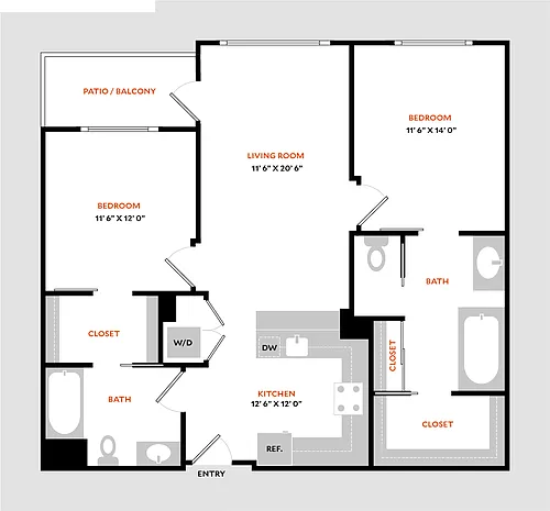Floor plan Plan 2E
