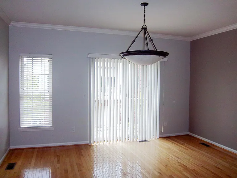 Dining room with door wall to balcony