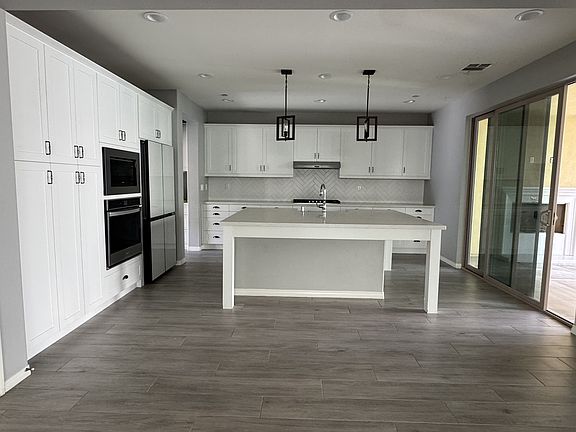 View of the kitchen from the dining area