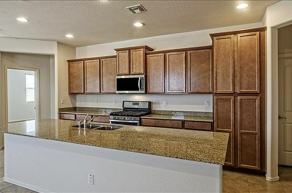 The open kitchen is great for entertaining!