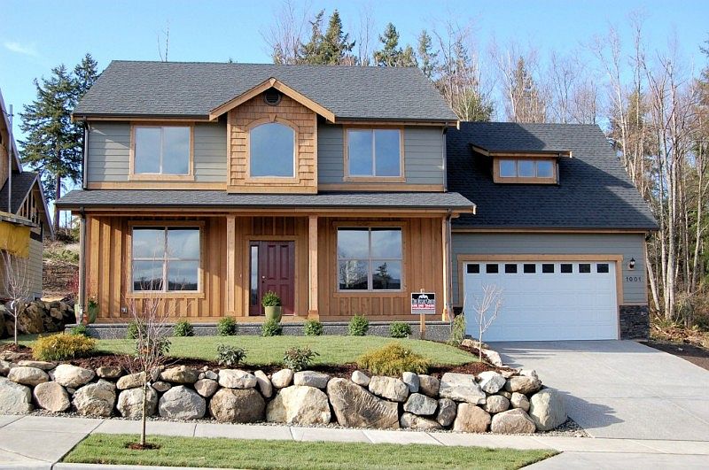 Photo of house with same floor plan finished previously.
