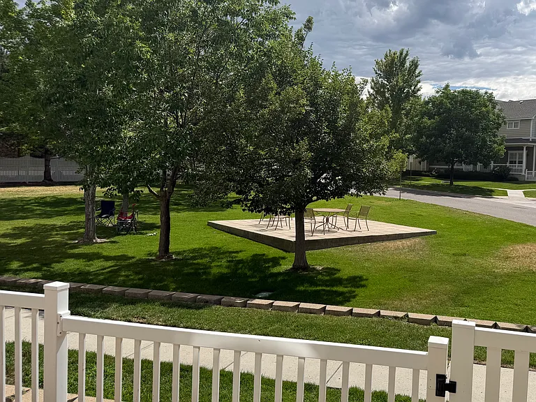 view from front porch