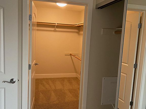 Super large walk in closet and wardrobe closet too!