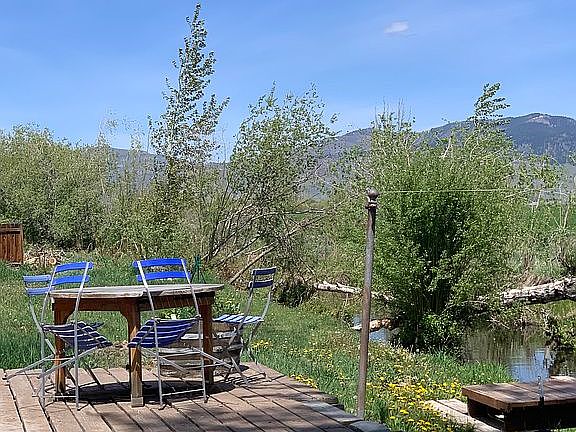 Views & creek from deck