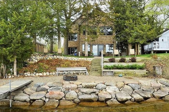 Beautiful Western Views from fully landscaped yard with fire