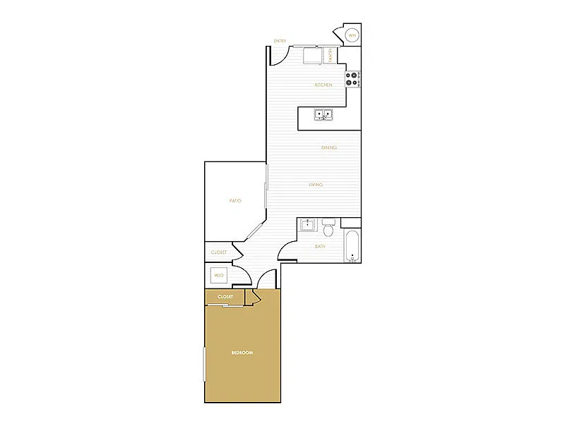 Floor plan 1x1_710