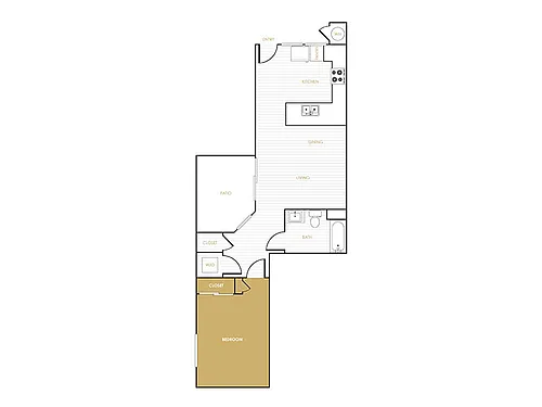 Floor plan 1x1_704