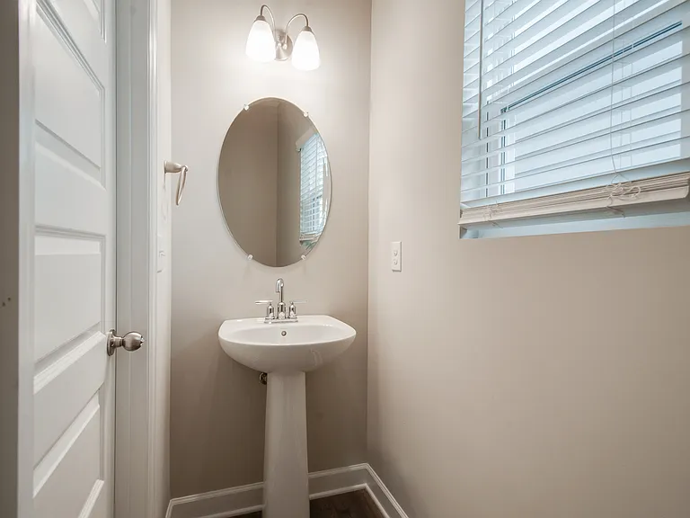 Half bath on the second floor living space