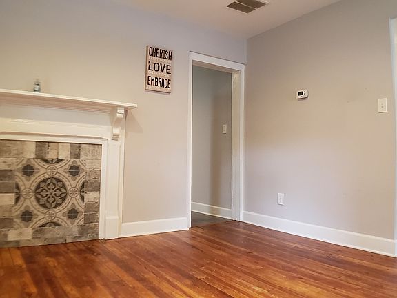 Though the fireplace is not usable, it is still a beautiful focal point in the living room!