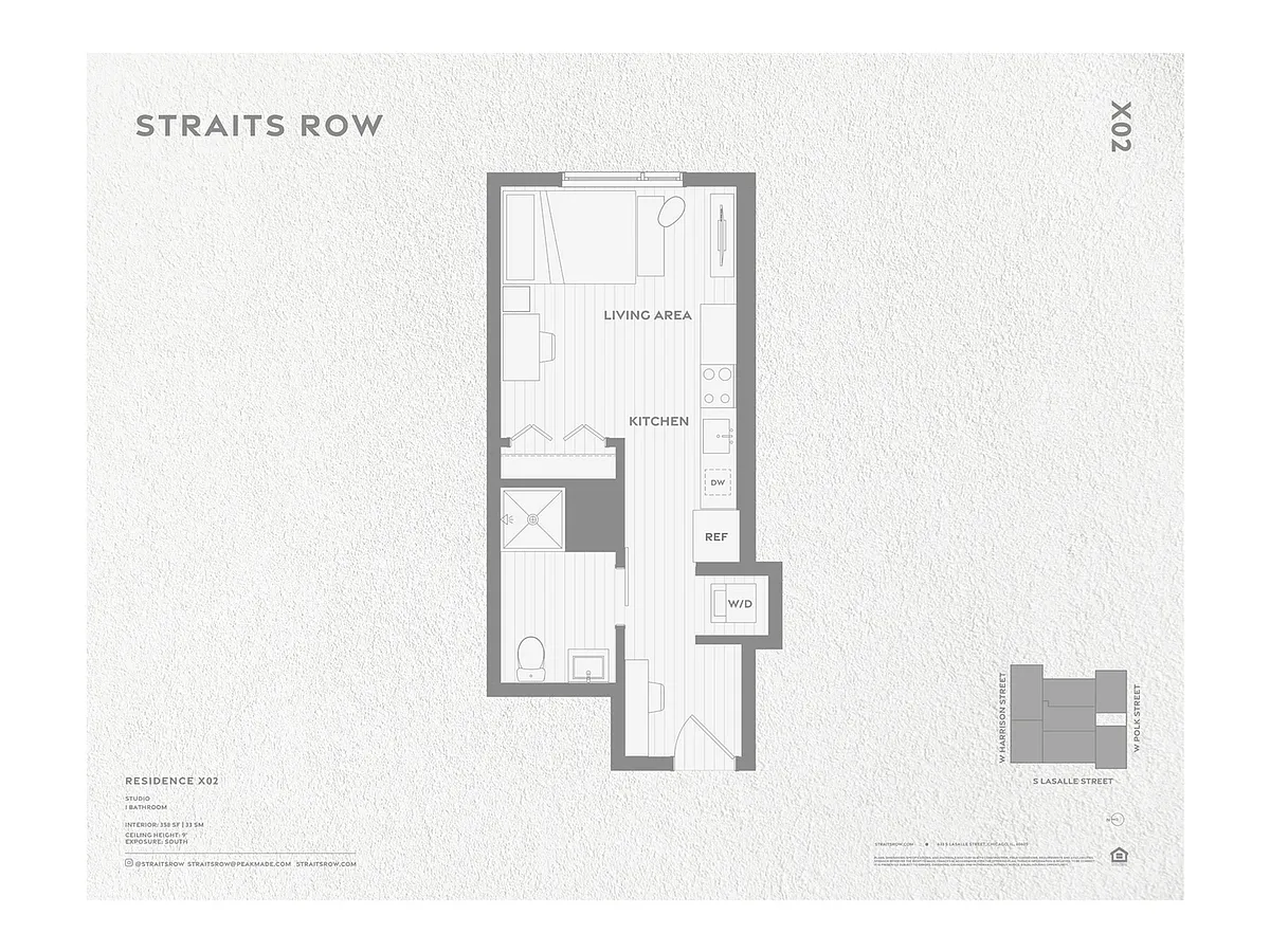Floor plan S1 - Studio Unit
