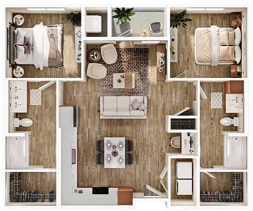 Floor plan 2x2c