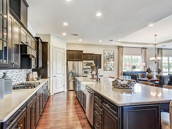 Kitchen with farm sink