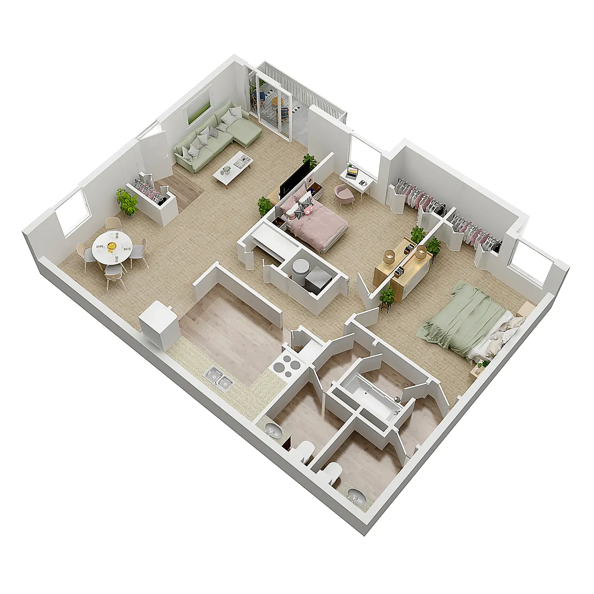 Floor plan Earhart