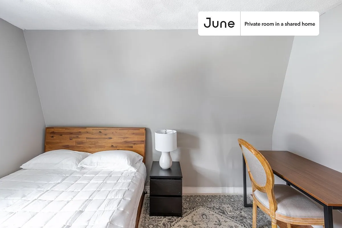 Queen bedroom in 6 bed/1.5 bath home in Somerville #1578 F — Photo 2
