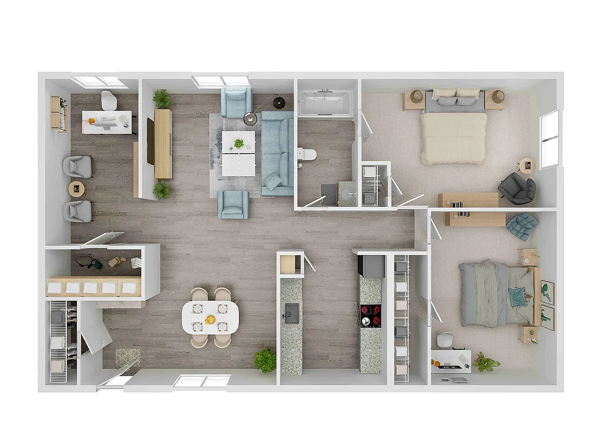 Floor plan 2X1.5-TA