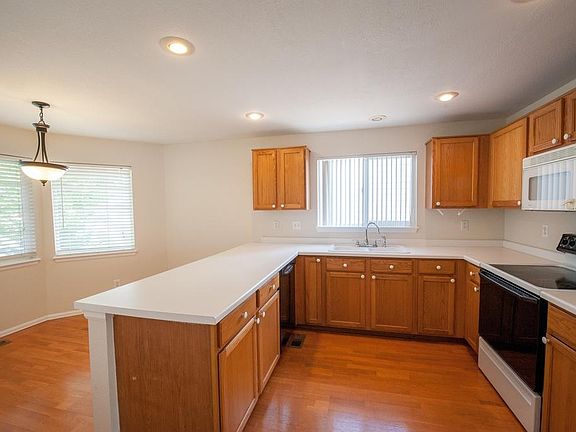 Kitchen with large counter area