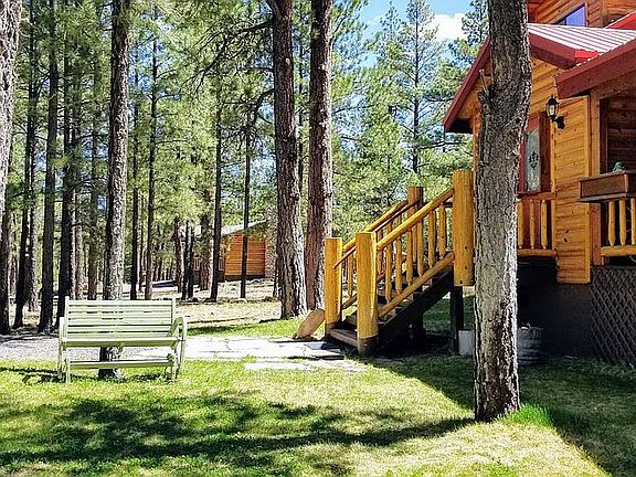 Looking north from main 
house to guest cabin