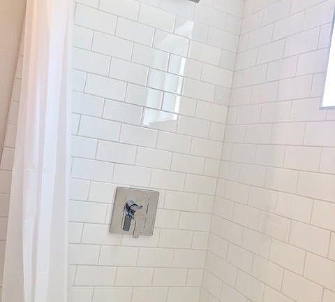 New shower stall