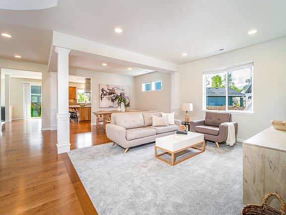 Open floor plan in this happy home