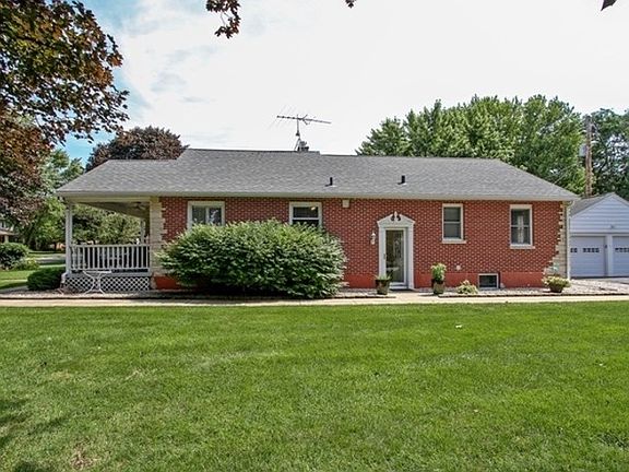 Side view of the home