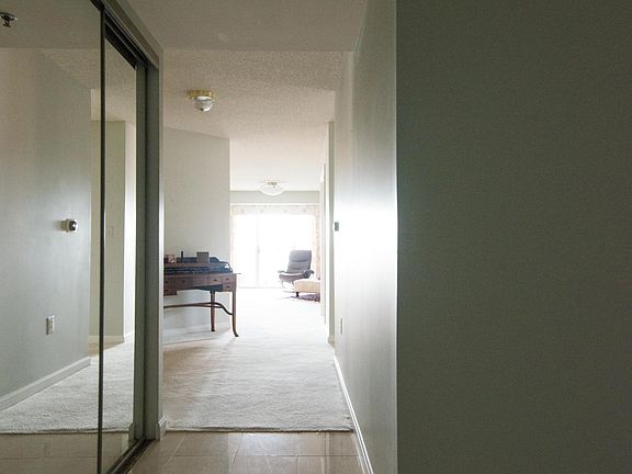 Entrance foyer and large closet for storage.