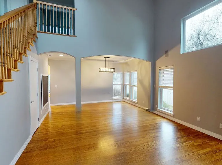 Living & dining spaces from main entrance
