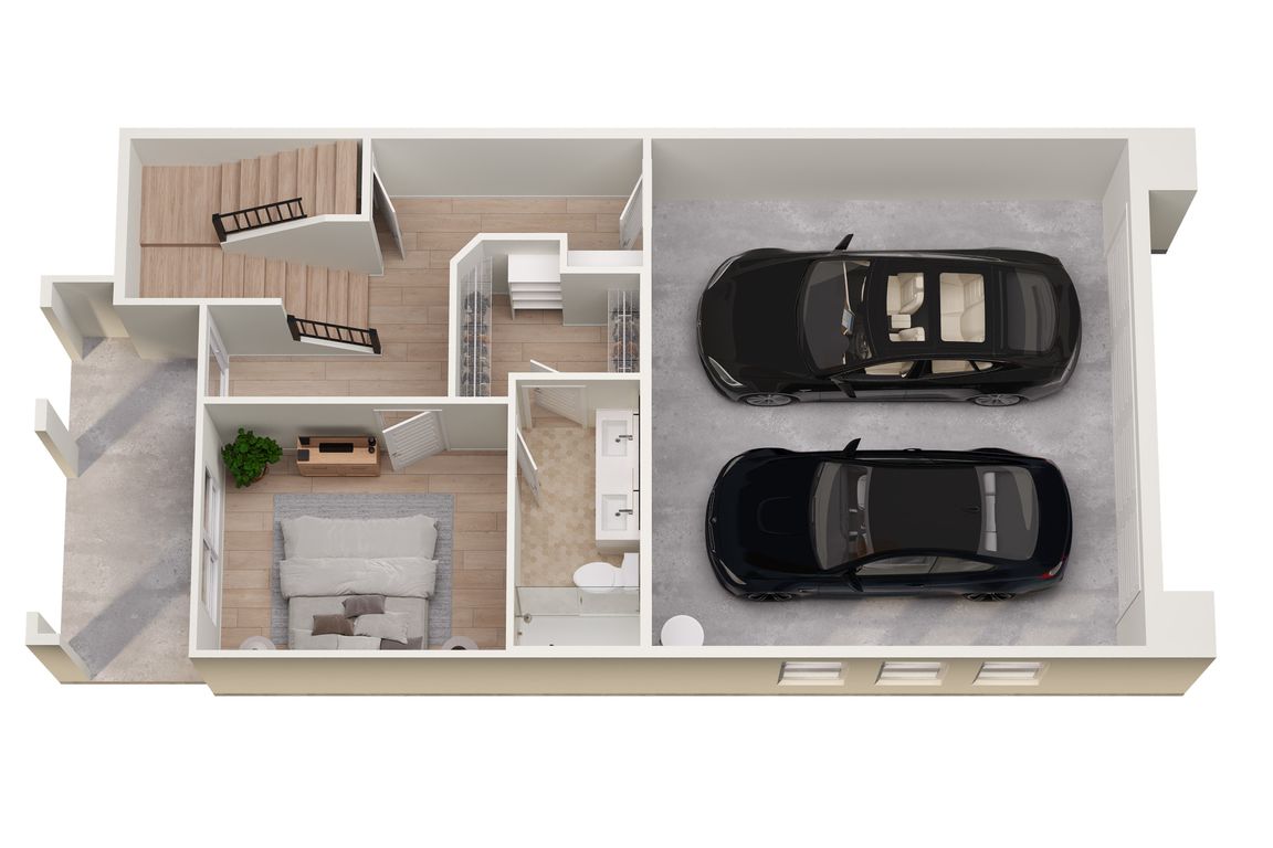TH Floor Plan Bottom Level TH Floor Plan Bottom Level