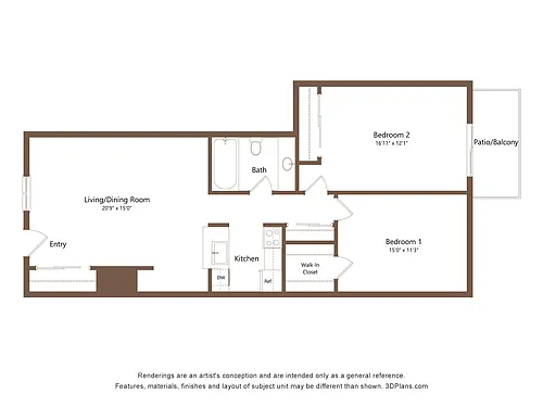 Floor plan Riverfalls B1