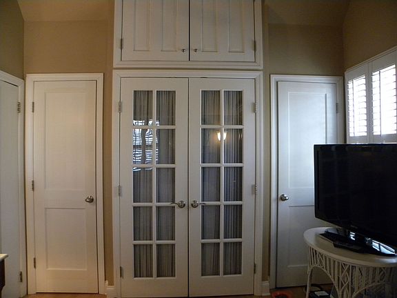 Master bedroom closets