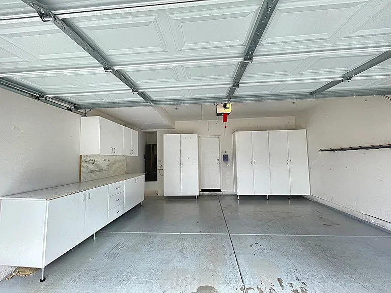 Attached direct access garage with storage