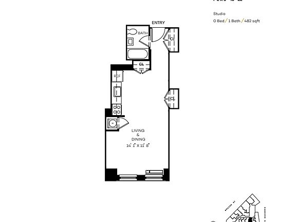 2nd image of 63 Wall St #22C