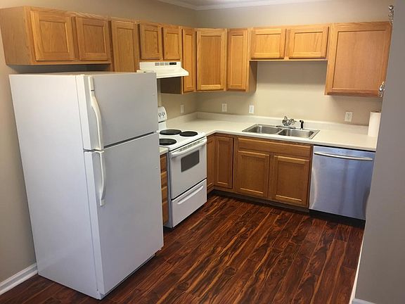 Kitchen appliances included.