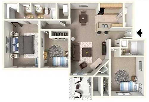 Floor plan Triple Crown-Renovated