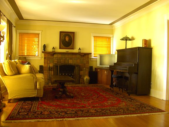 Living room with Batchelder 