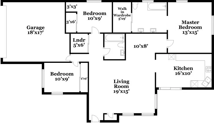 3 bed, 2.0 bath, 1321 sqft, $2,195 — Photo 2