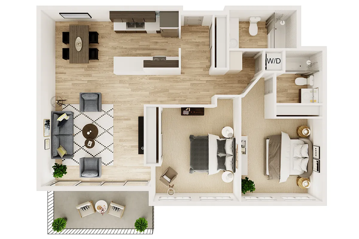 Floor plan 2X2