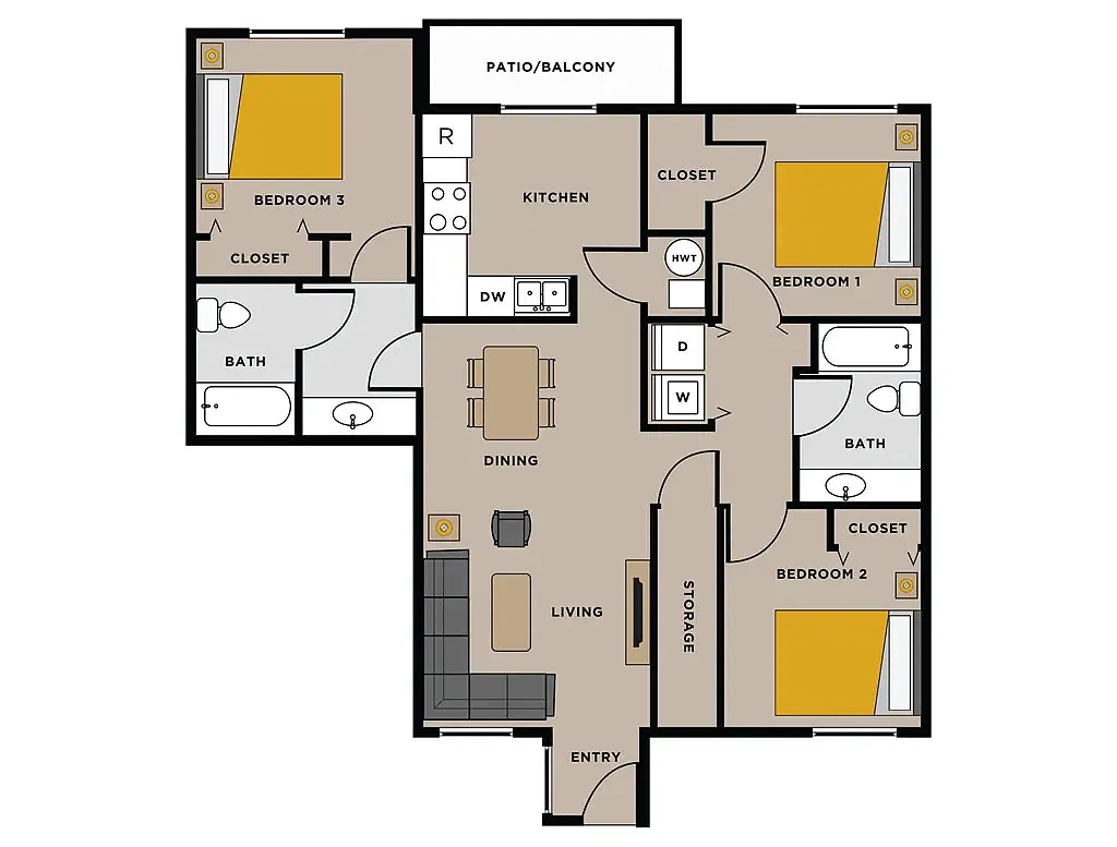 Floor plan 3A