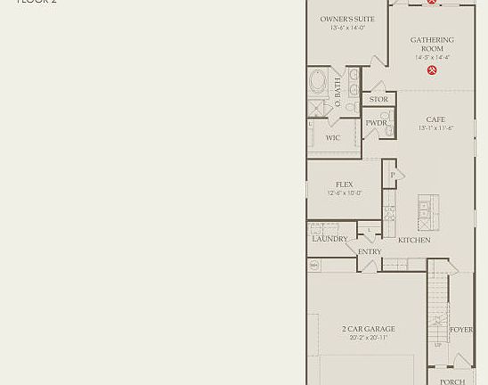 Pierce Floor Plan, Quick Move-In Home, Floor 1
