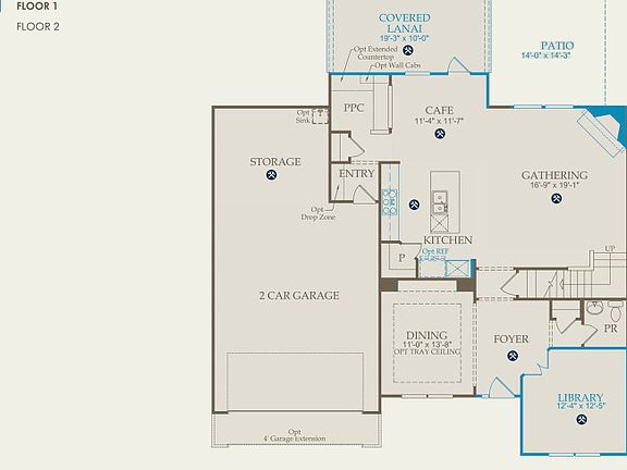 Woodward Floor Plan, Quick Move-in Home, Floor 1