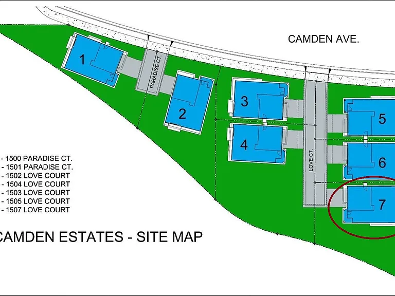 Camden Estates - home faces South