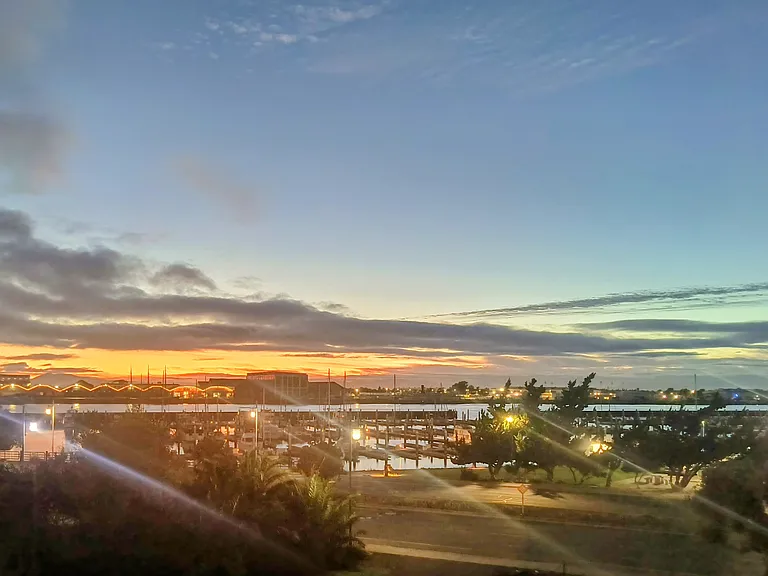 Sunset view from private balcony