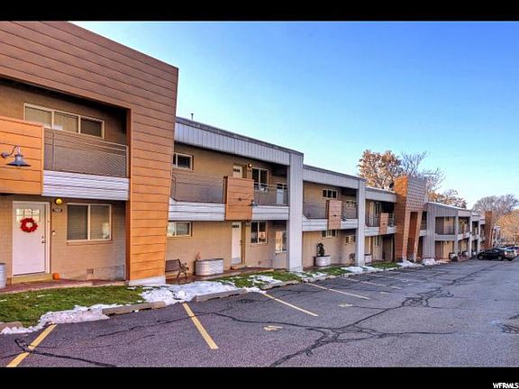 Unit entrance w/2 parking spots