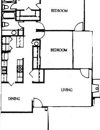 Our 2 bedroom floor plan