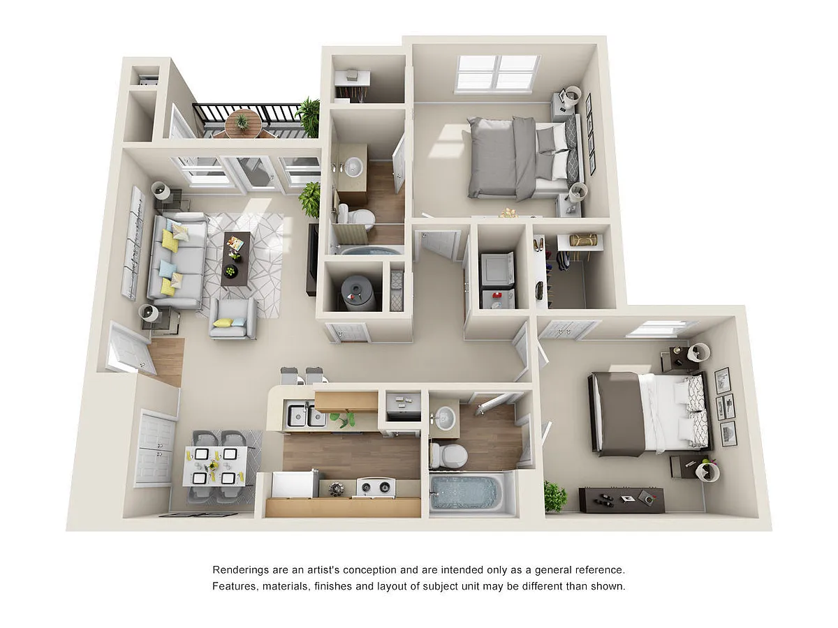 Floor plan Potomac - B2